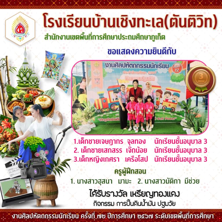 งานศิลปหัตถกรรมนักเรียนระดับเขตพื้นที่การศึกษา ครั้งที่ 72 ปีการศึกษา 2567