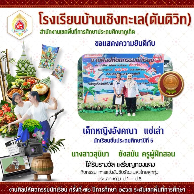 งานศิลปหัตถกรรมนักเรียนระดับเขตพื้นที่การศึกษา ครั้งที่ 72 ปีการศึกษา 2567